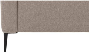 Goossens Zitmeubel Key West grijs, stof, 2-zits, modern design met ligelement rechts