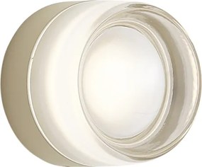 Design wandlamp beige met opaal glas IP44 - Michele
