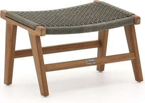 Voetenbank tuin | Bellagio Elcito | Teakhout | Grijs/Antraciet | Kees Smit Tuinmeubelen