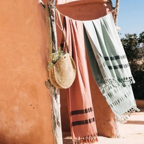 Bio katoenen badlaken, badstof gevoerd, Antalya