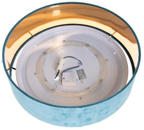 Plafondlamp groen met goud 3-staps dimbaar incl. LED - Rosalina Modern Draadlamp rond Binnenverlichting Lamp