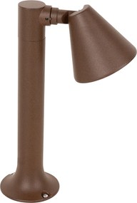 Modern buiten paaltje roestbruin 30 cm IP44 verstelbaar - Ciara