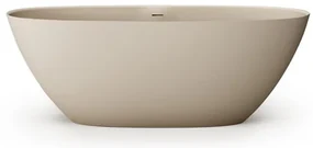Zeza Element Vrijstaand Bad - 175x76x60cm - solid surface - mat beige SW1208808