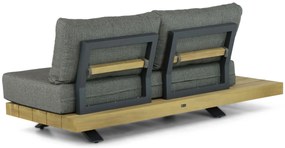 Hoek loungeset 6 personen Teak Old teak greywash  Santika Furniture Santika