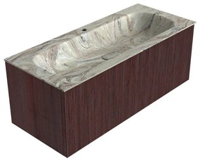 Mondiaz Kurve-dlux 110cm badmeubel ruby met 1 lade en wastafel big medium midden 1 kraangat glace