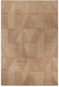 Wollen vloerkleed Ursule met hoog-laag effect