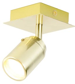 Moderne badkamer spot messing vierkant IP44 - Ducha