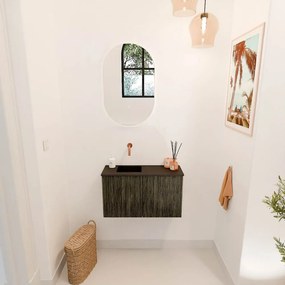Mondiaz Joya 70cm toiletmeubel shadow met wastafel faye links zonder kraangat urban