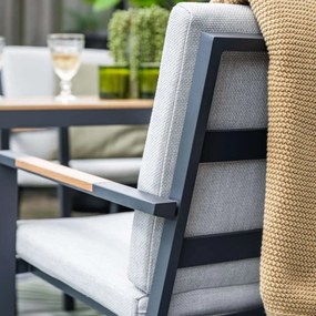 Garden Impressions Kasper tuinstoel stapelbaar - donker grijs