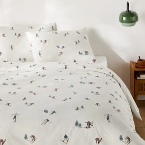 Bedlinnenset van 30% gerecycled katoen, recht kussensloop.Tout Schuss