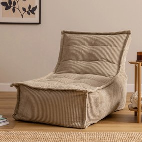 Dolce Zitzak Stoel Cord Lounger - Stone