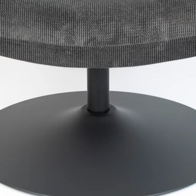Zuiver Bubba Donkegrijze Draaifauteuil Retro