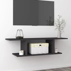 vidaXL Tv-wandmeubel 103x30x26,5 cm grijs