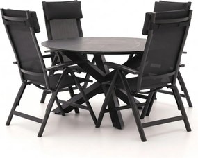 Diningset Bellagio | 4 personen | Tuinset sintered stone | 5-delig | Kees Smit Tuinmeubelen