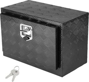 VEVOR Truckbox gereedschapskist, onderbouw aanhangwagenkist, gereedschapskist 610 x 355 x 405 mm pick-up opbergkist, aluminiumlegering, 30 kg laadvermogen gereedschapskist, afsluitbare opbergkist