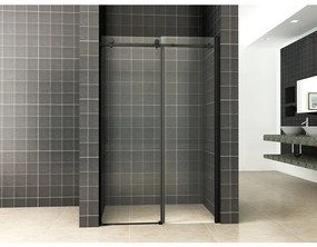 Wiesbaden Slide nis schuifdeur 1100 x 2000 x 8 mm nano helder glas/mat zwart 20.2854