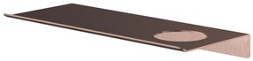 Hotbath &More planchet 30cm met uitsparing voor een zeepdispenser of beker koper geborsteld PVD