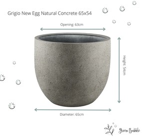 Pot grigio new egg natural concrete