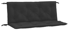 vidaXL Kussen voor schommelstoel 120 cm stof zwart