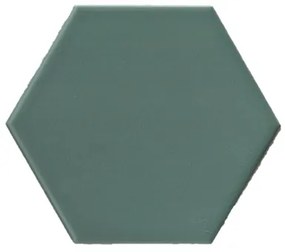 Terre D'Azur Hexagonale vloertegel groen 15x17cm hexagon F46