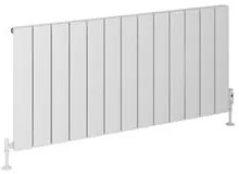 Eastbrook Rosano horizontale aluminium radiator 60x123cm Mat wit 1443 watt