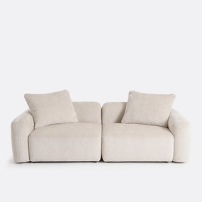 Modulaire 3-zits rechte bank in jacquard chenille, AMAD