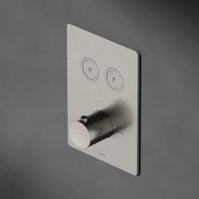 Hotbath Cobber afbouwdeel inbouwthermostaat met 2 pushbuttons geborsteld messing (goud) OUTLET PB009QEXTBB