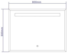 Best Design Miracle LED spiegel 80x60cm