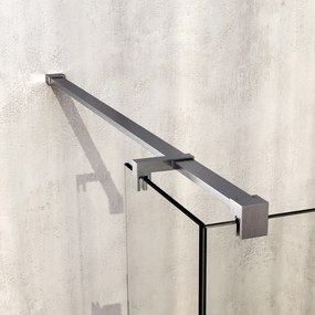 Brauer Void profielloze inloopdouche 130cm met 40cm zijwand RVS geborsteld PVD