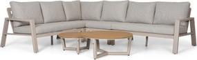 Hoek loungeset 6 personen Aluminium Zand/Beige  Lifestyle Garden Furniture Melone