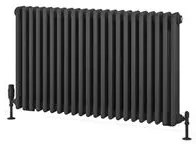 Eastbrook Rivassa 3 koloms radiator 100x60cm staal 1794W antraciet