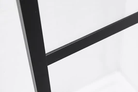 Saniclear Nero douchedeur 100x200 8mm NANO met zwarte profielen