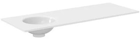 Crosswater Infinity Wastafel inbouw - 120cm - wasbak links - polar white IF1200SPW_LH