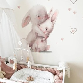 INSPIO Aquarel Muursticker - Kaninchen