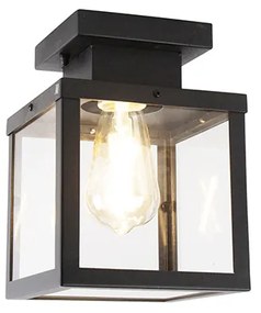 Industriële smart buitenplafondlamp zwart incl. ST64 Wifi - Rotterdam