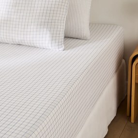 Hoeslaken in tetra met omslag 30 cm, Cotto