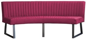Eetkamerbank - Hengelo - stof Element fuchsia 19 - geschikt voor ovale tafel 240 cm