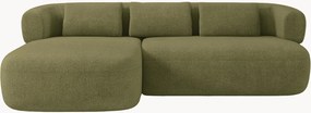 Bouclé hoekbank Jenny (3-zits)