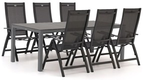 Hartman Troy/Fidenza 220cm dining tuinset 7-delig verstelbaar