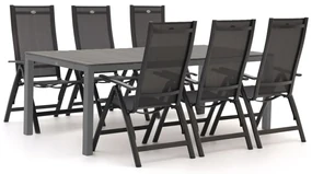 Hartman Troy/Fidenza 220cm dining tuinset 7-delig verstelbaar