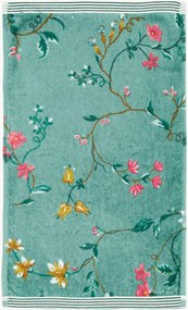 Gastendoekje Les Fleurs van fluweel en handdoekkatoen