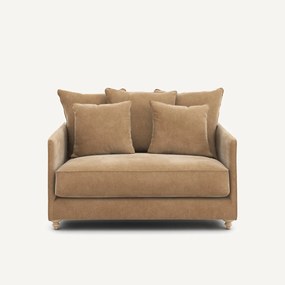 2-zits slaapbank in stonewashed fluweel, Lazare