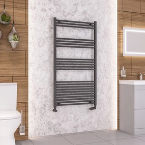 Eastbrook Wendover handdoekradiator 75x140cm 888W antraciet mat