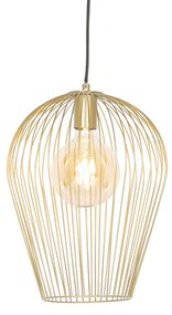 Design hanglamp goud - Wire Ario Design E27 Binnenverlichting Lamp
