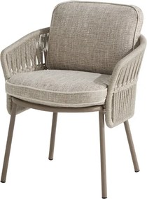 4 Seasons Outdoor Vento tuinstoel Mocca Tuinstoel beige weerbestendig
