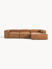 Modulaire leren hoekbank Lennon (4-zits)