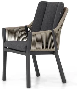 Tuinset 4 personen 180 cm Aluminium/Rope Taupe Lifestyle Garden Furniture Verona/Valley