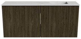 Mondiaz Joya DLux 90cm toiletmeubel shadow met wastafel faye rechts zonder kraangat opalo