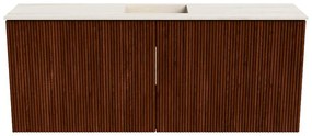 Mondiaz Joya DLux 100cm toiletmeubel ruby met wastafel faye midden zonder kraangat meli