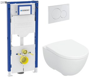Geberit Nexus complete toiletset wit met Geberit UP320 reservoir en Sigma 01 bediningspaneel glans wit